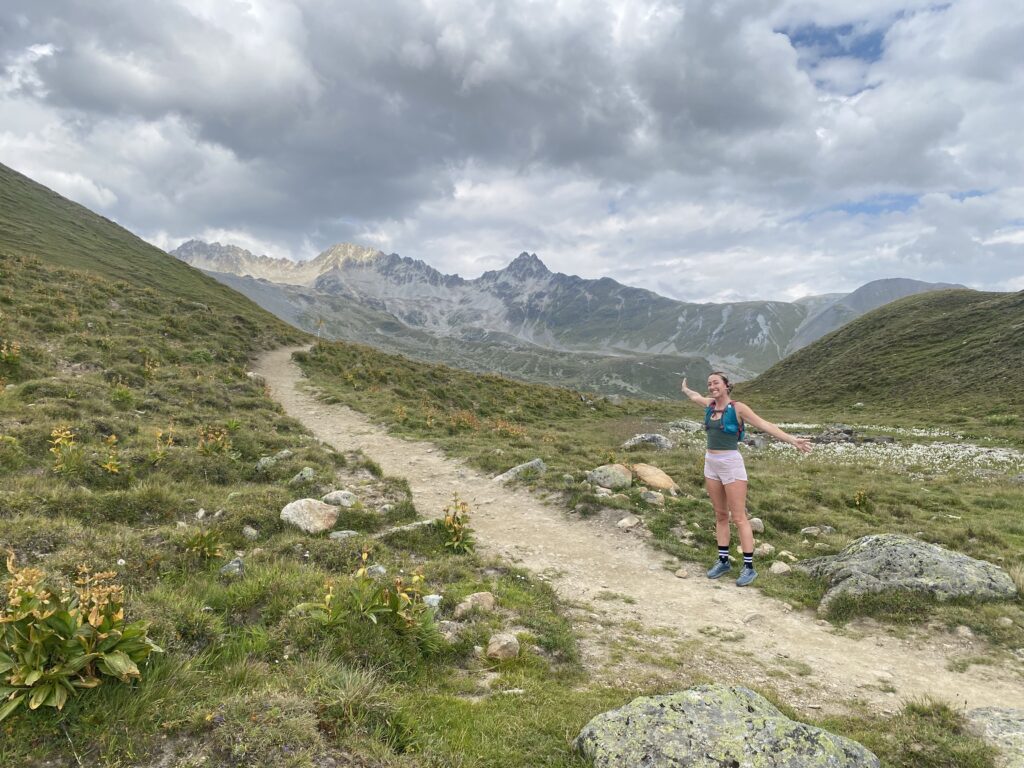 Swiss Alps in summer with wildflowers and mountain trails — the mountain landscape that inspired my move.